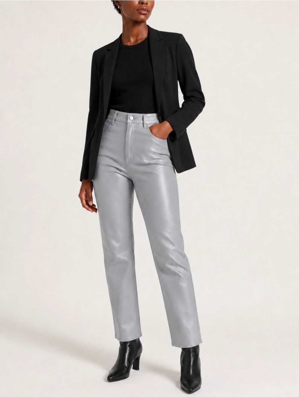 Wilfred Melina Straight Leg Faux Leather Pants Sz 2